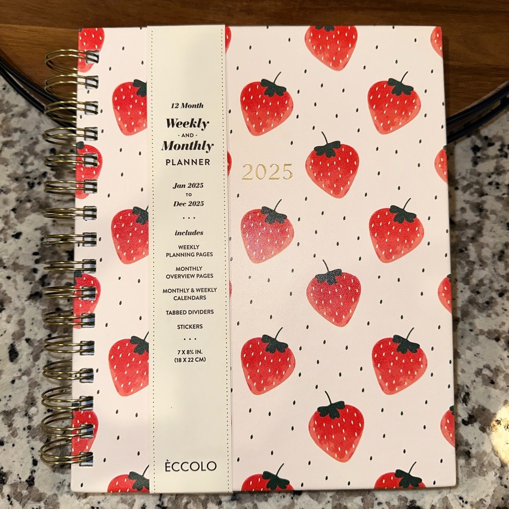 2025 Strawberry Inspired Planner!! ❤️🍓✨